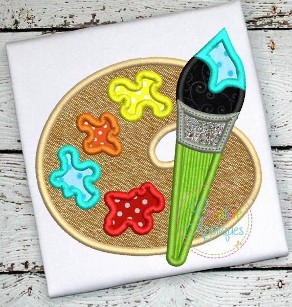 Paint Palette Applique Creative Appliques