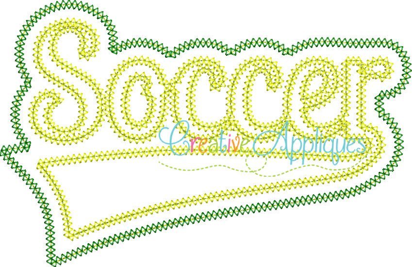 Soccer applique  creative appliques
