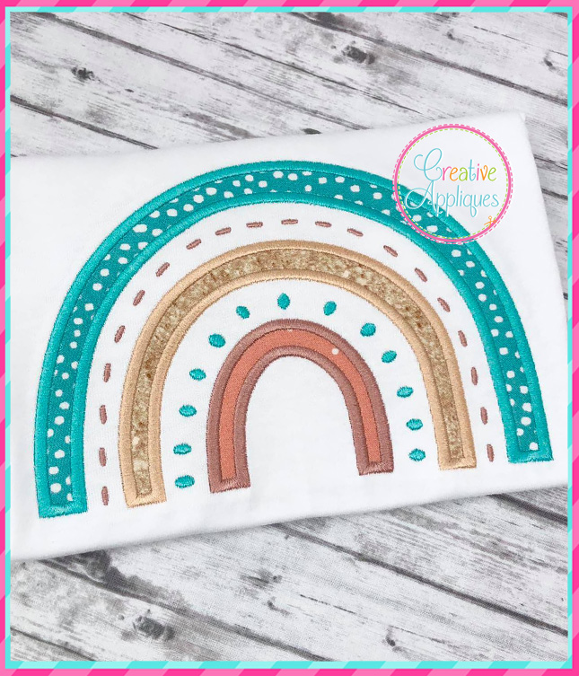 Rainbow Applique Design Creative Appliques